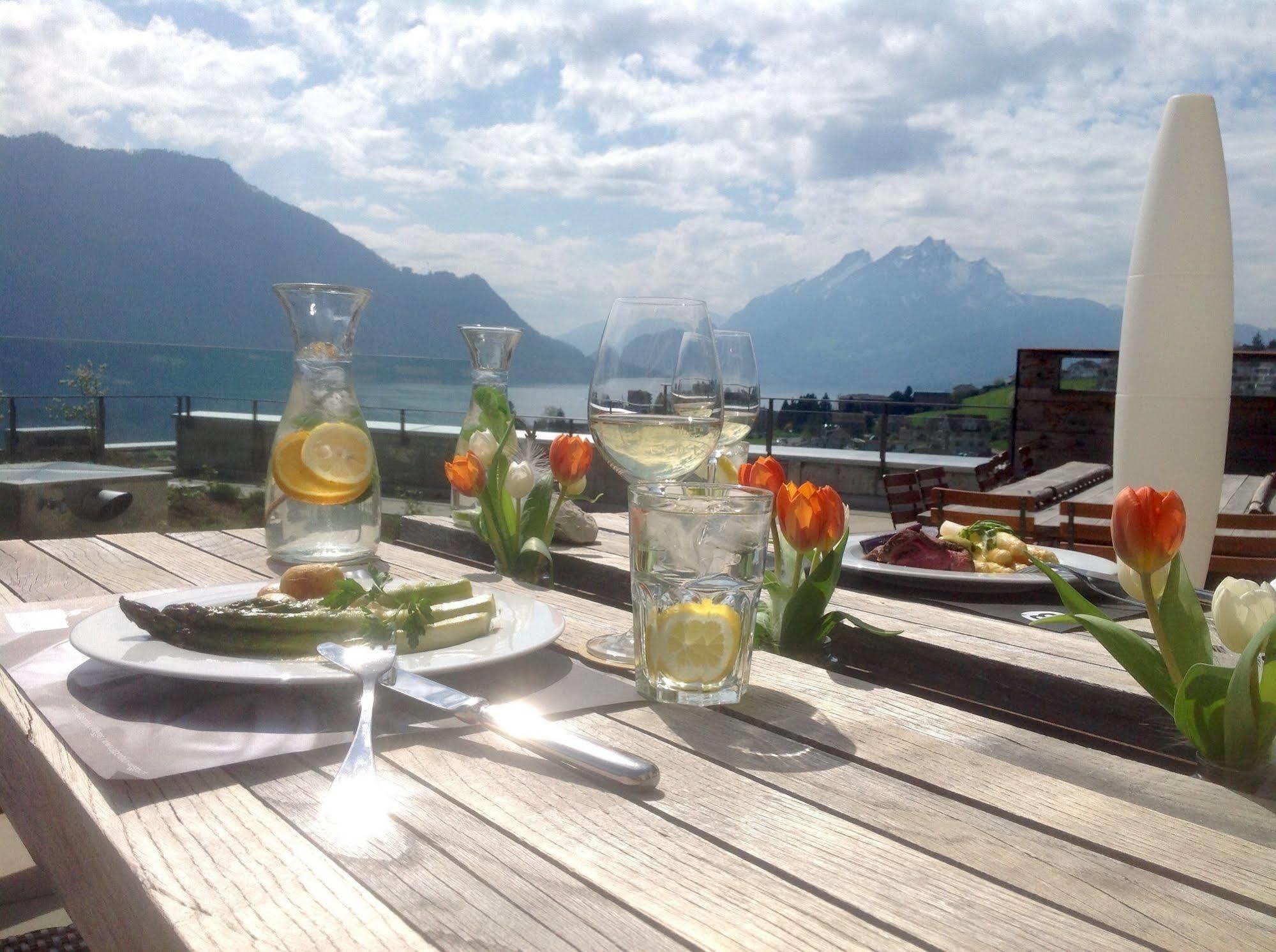 Alpenblick Weggis - Panorama & Alpen Chic Hotel מראה חיצוני תמונה